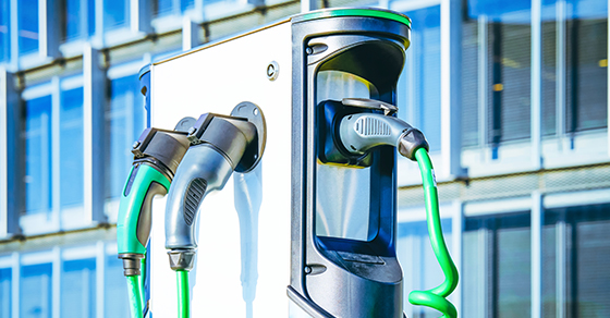 Charging station for electric cars